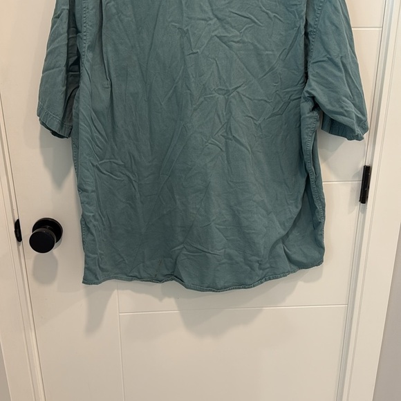 🏴 Wrangler Green Casual Button Down Shirt size XXL - Picture 9 of 9